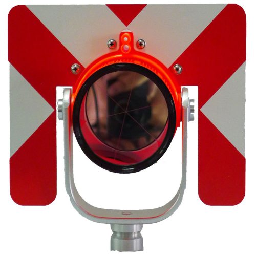 Durable Total Station Accessories Prism Type Red Color – 30 / 0MM Offset
