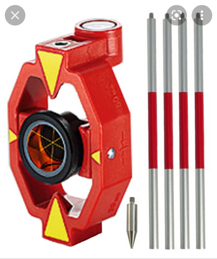 0.8kg Metal Total Station Accessories Reflective Prism